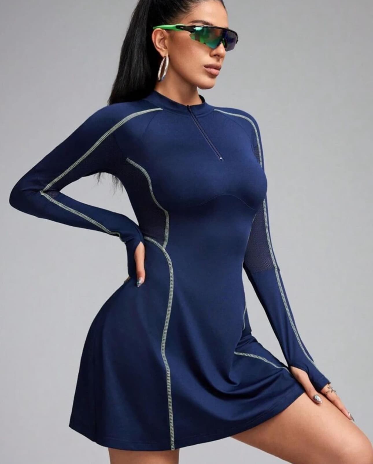 CONJUNTO VESTIDO BLACK IN BLUE