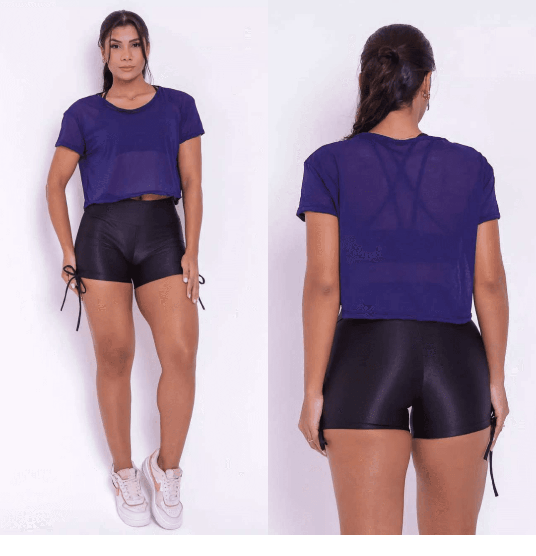 BLUSA TULE AZUL
