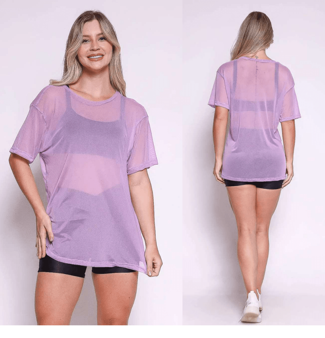 BLUSA TULE ROSA 