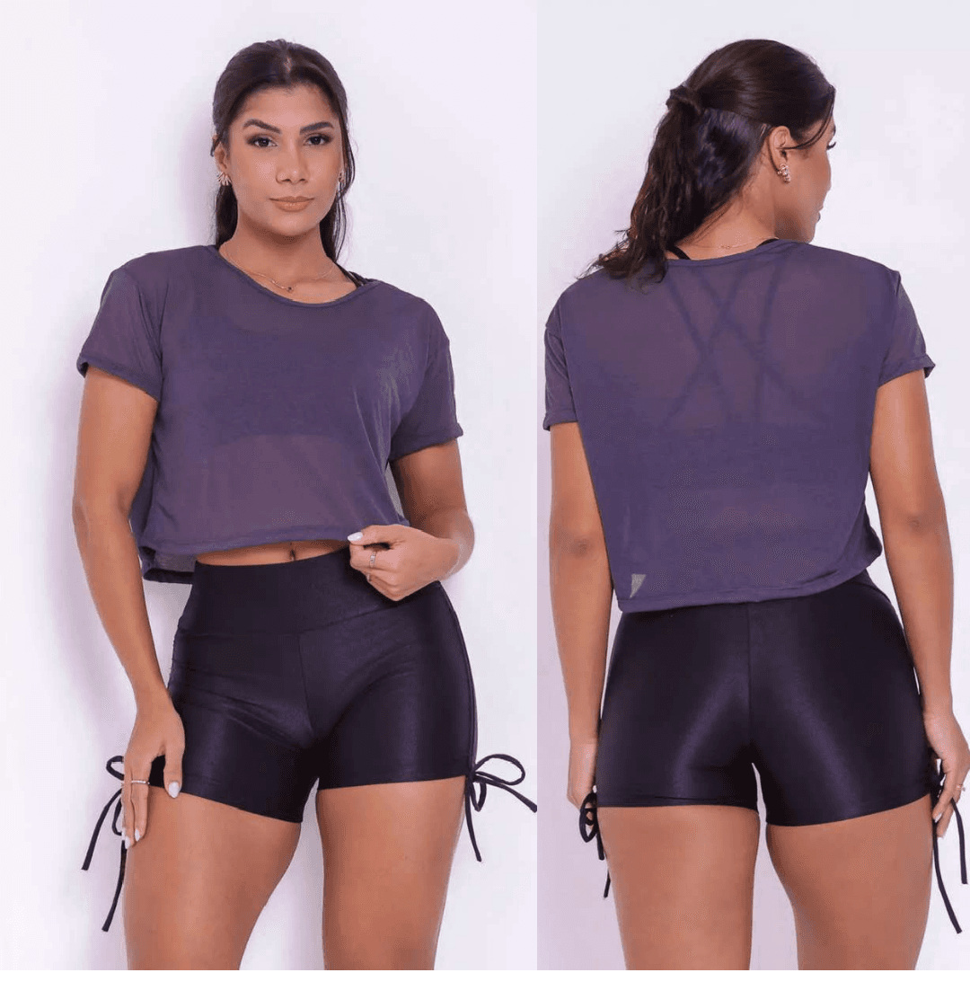 BLUSA TULE ROXO