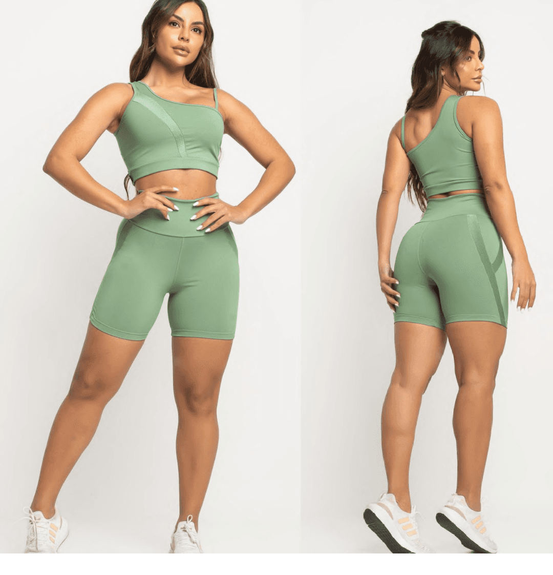 CONJUNTO SHORT  VERDE CHA