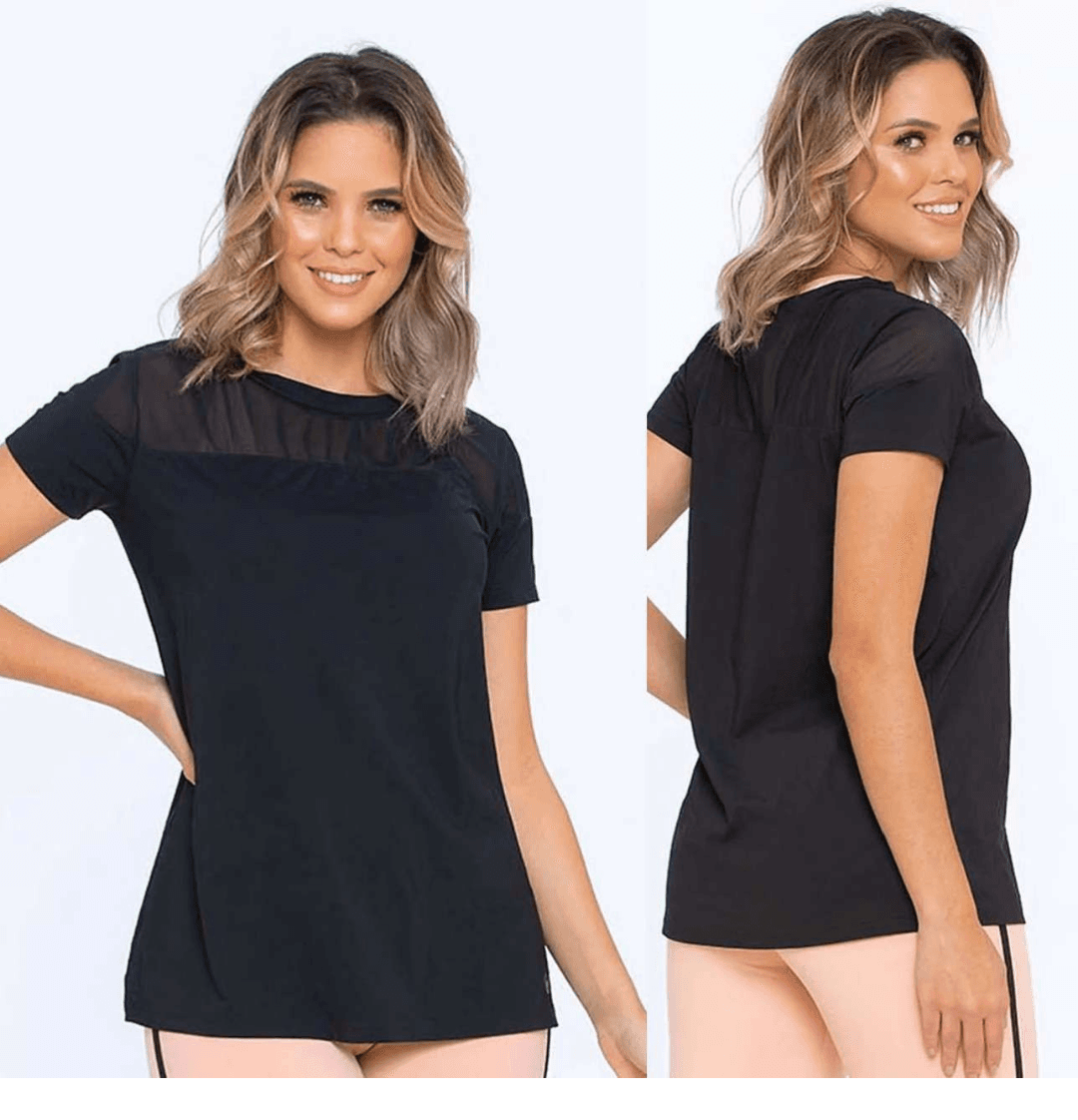 BLUSA DE MANGA PRETA