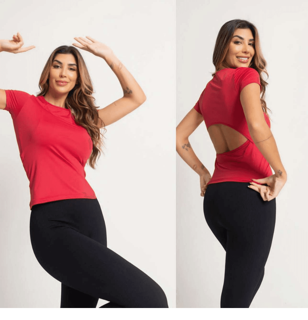 BLUSA COSTAS ABERTA VERMELHA