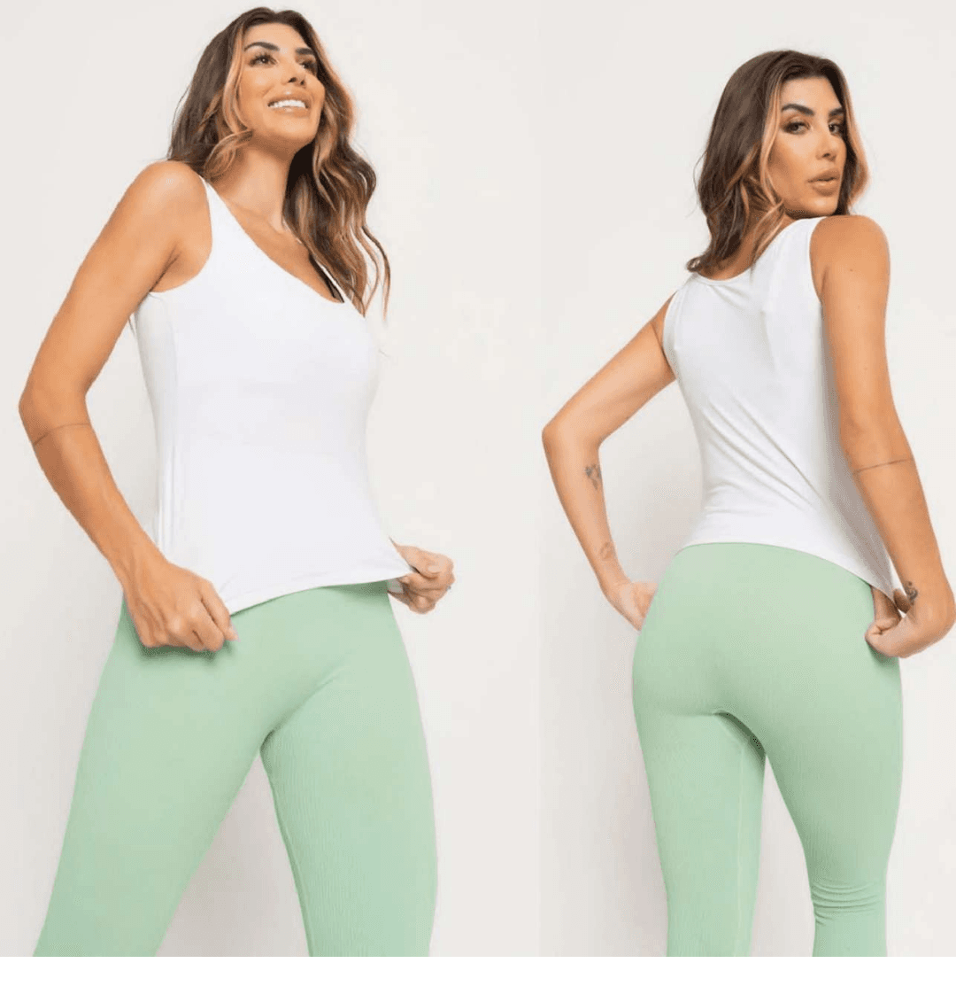 BLUSA BRANCA SLIM