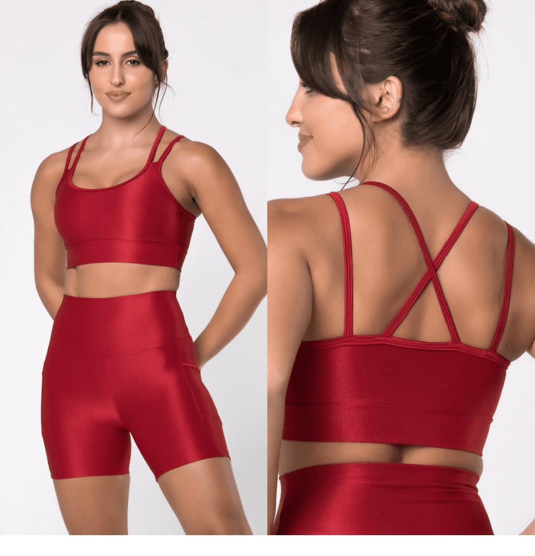 CONJUNTO SHORT VERMELHO